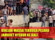 Terduga Pelaku Jambret Diselamatkan Polisi dari Amukan Massa Usai Nyebur ke Kali