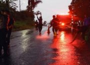 Solar Tumpah di Lembah Hijau Bandar Lampung, Polisi Sigap Atasi Kemacetan