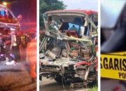Video: Bus Rombongan Peziarah Kecelakaan di Tol Cipularang KM 80