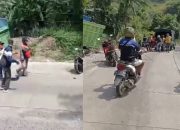 Tak Kuat Menanjak di Tanjakan PJR Sutami, Truk Fuso Tabrak Guru