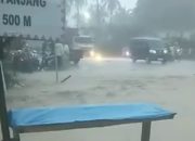Diguyur Hujan Deras, Sejumlah Wilayah di Bandar Lampung Terendam Banjir
