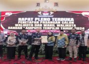 KPU Tetapkan Eva Dwiana – Deddy Amarullah Wali Kota Bandar Lampung Terpilih