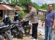 Bhabinkamtibmas Polsek Jati Agung Temukan 3 Motor di Semak Diduga Hasil Curian