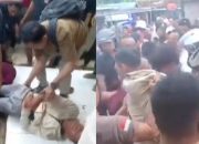 Bersenjata Golok, Dua Pelaku Perampokan Brilink di Sidomulyo Lampung Selatan Babak Belur Dihajar Warga