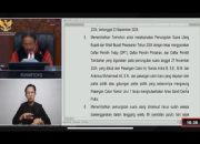 MK Diskualifikasi Aries Sandi sebagai Cabup Pesawaran Terpilih dan Perintahkan PSU