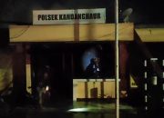 Kebakaran Hebat Melanda Polsek Kandanghaur Indramayu