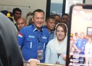 Diusung Partai Demokrat, Elin Istri Aries Sandi DP Daftar Pilkada Ulang Pesawaran