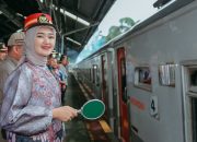 Wagub Jihan Lepas Peluncuran Mudik Gratis di Stasiun Tanjungkarang
