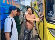 Polsek Terbanggi Besar Tindak Lanjuti Video Viral Pecah Kaca Bus Pariwisata di Jalinsum Lampung Tengah