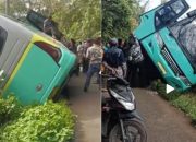 Viral, Bus Rombongan Pengantin Terperosok di Pali, Pengantin Perempuan Syok