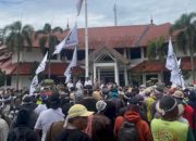 Ribuan Petani Anak Tuha Demo Desak Bupati Lampung Tengah Selesaikan Konflik Agraria