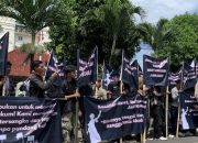 Ratusan Massa Demo Maspolresta Bandar Lampung Soal Konflik Universitas Malahayati