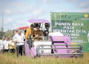 Gubernur Lampung dan Ketua DPRD Ikuti Panen Raya Padi Serentak 14 Provinsi Menuju Swasembada Pangan