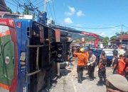 Kecelakaan Tragis, Bus ALS Terguling di Padang Panjang, 12 Penumpang Tewas