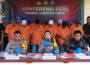 Polres Lampung Timur Ungkap 10 Kasus Kejahatan Konvensional dan 10 Tersangka