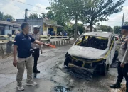 Diduga Korsleting Listrik, Mobil Wuling Terbakar di Bandar Lampung