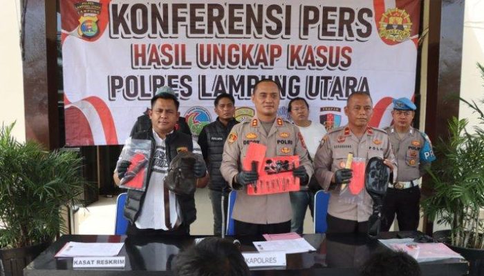 Polres Lampung Utara Bekuk Dua Spesialis Curat, Hadiahi Timah Panas karena Melawan