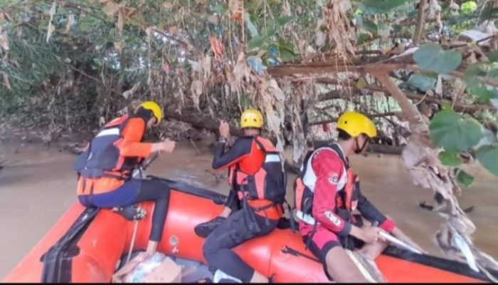 Hari Keempat, Pencarian Warga Pesawaran yang Hilang di Sungai Way Sekampung Belum Diketemukan