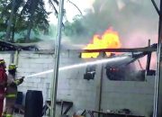 Gudang Diduga Penimbun BBM Terbakar di Pesawaran, Asap Pekat dan Ledakan Gegerkan Warga